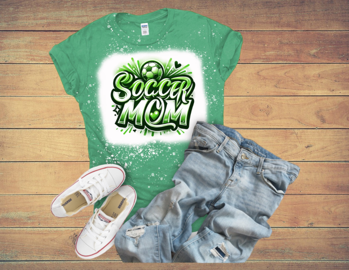 Airbrush soccer mom tshirt