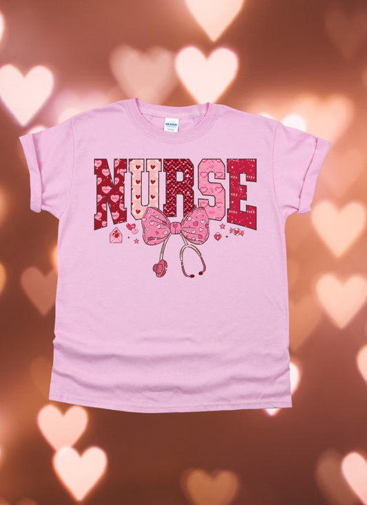 Nurse valentines Tshirt
