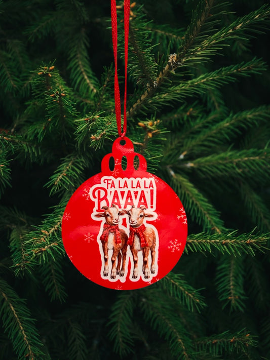 Fa la la baaa ornament