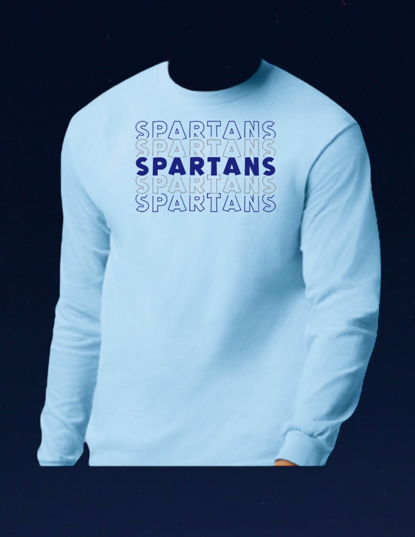 Spartans stacked tshirt