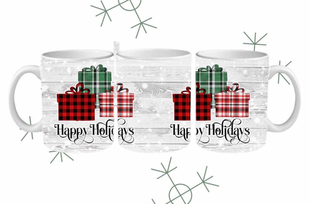 Happy holidays mug