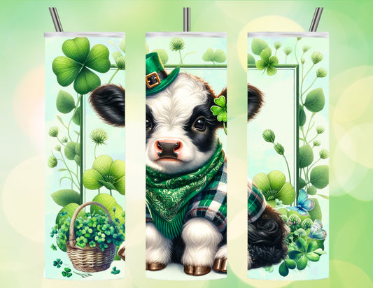 St Patrick’s day cow 20oz tumbler