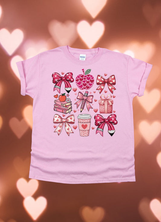 Teacher valentines coquette Tshirt
