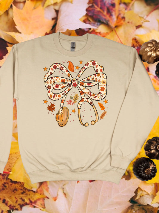 Stethoscope fall crewneck