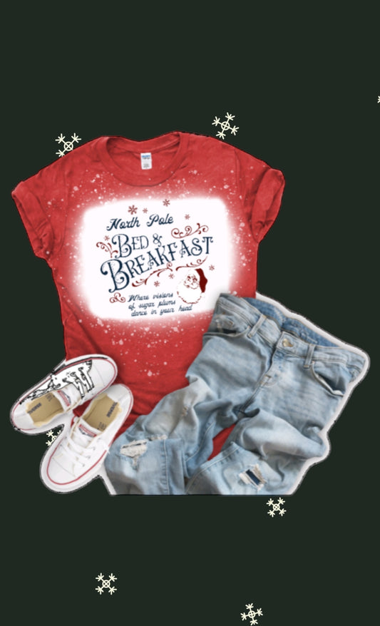 North Pole bed and breakfast tshirt