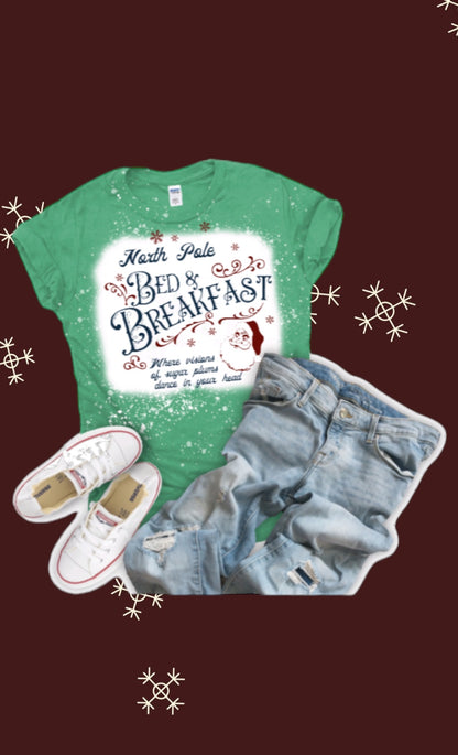 North Pole bed and breakfast tshirt