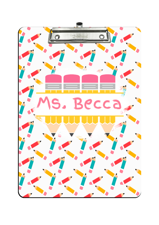 Custom pencil clipboard