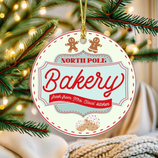 North Pole bakery ornament