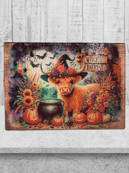 Witches brew 8x11 cutting board