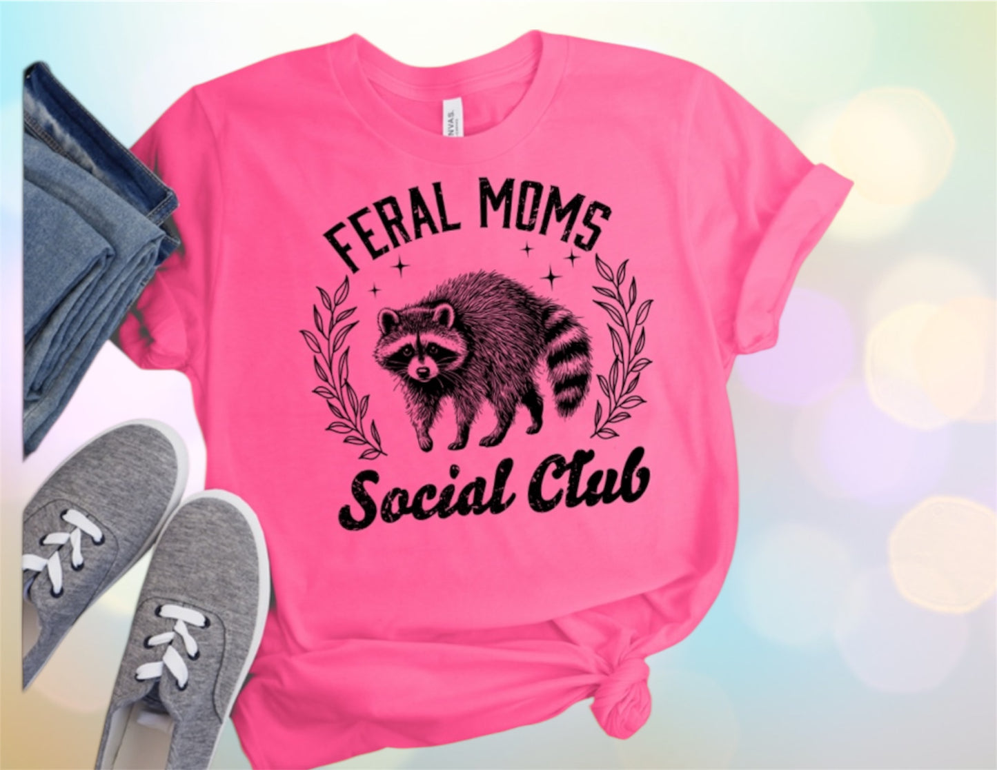 Feral moms social club tshirt