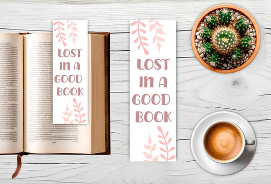 Lost in a good book bookmark