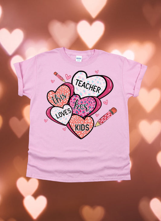 This teacher loves her kids Tshirt