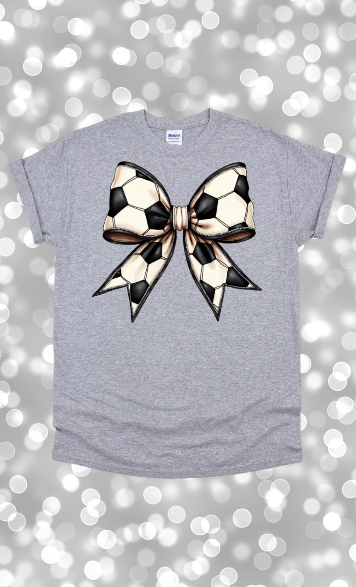 Soccer bow tshirt
