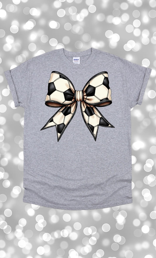 Soccer bow tshirt