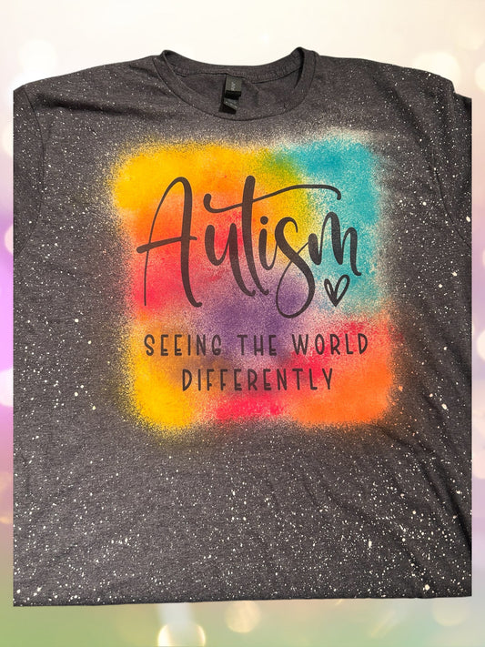 Autism seeing the world differently tshirt