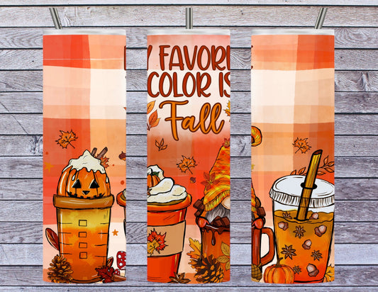 My favorite color is fall 20oz tumbler