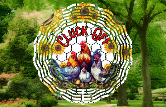 Cluck off 8in wind spinner