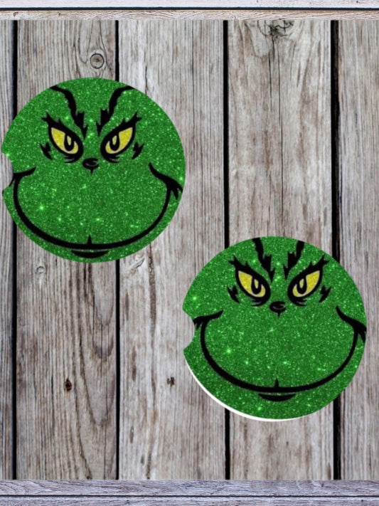 Grinch car coasters (2)