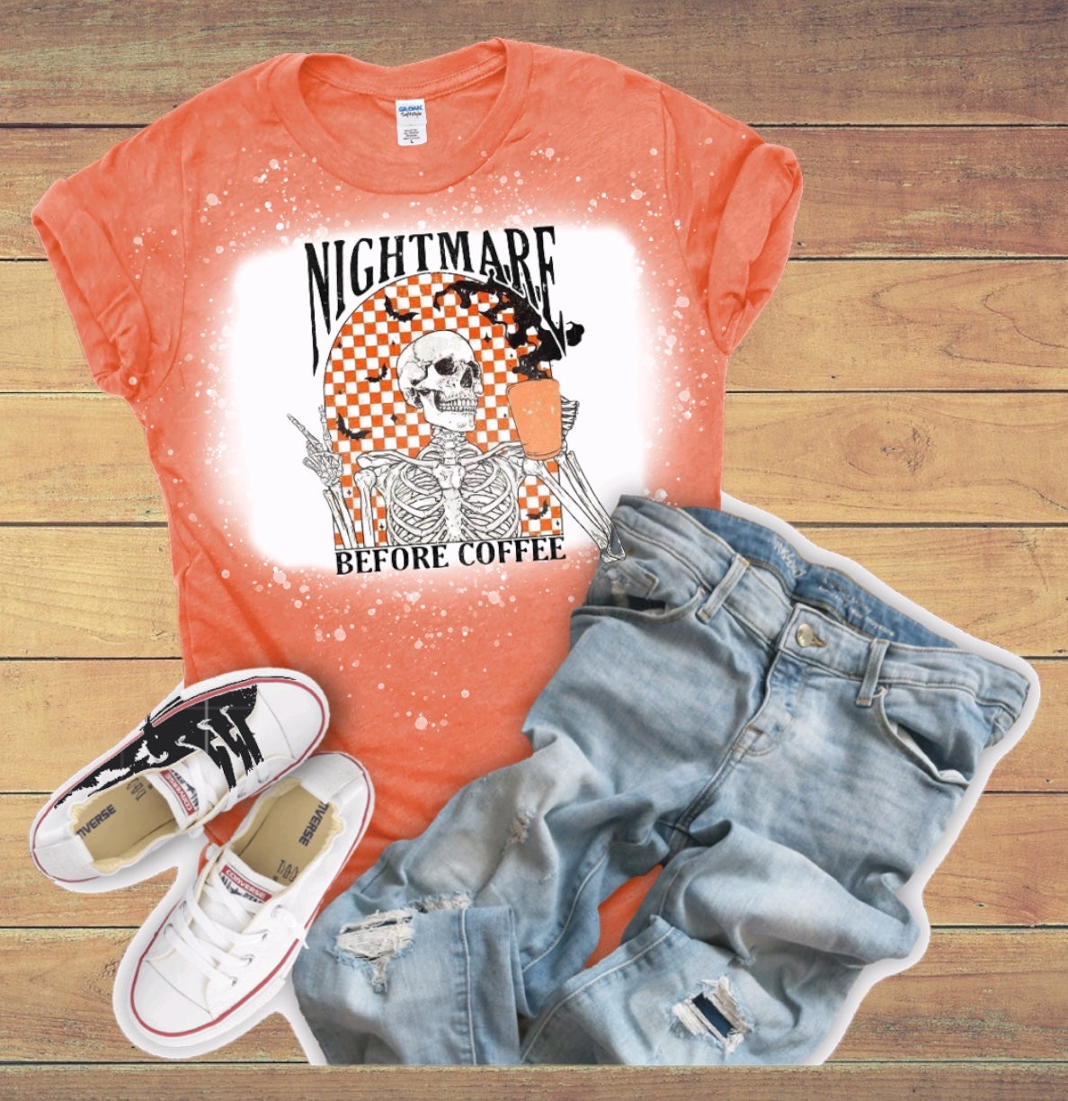 Nightmare before coffee tshirt