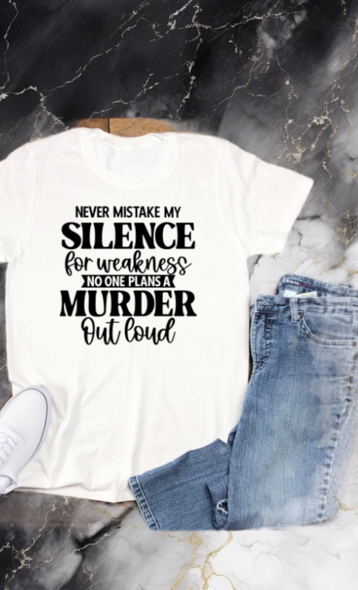 Never mistake my silence tshirt