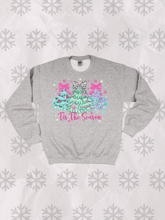 Tis the season glitter crewneck