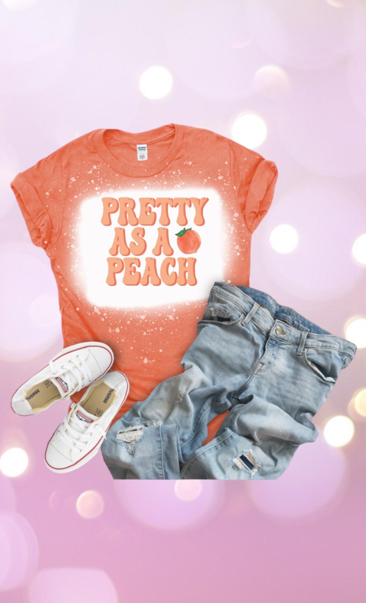 Pretty as a peach tshirt