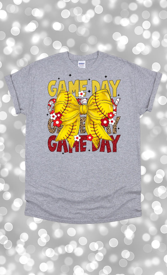 Game day softball tshirt