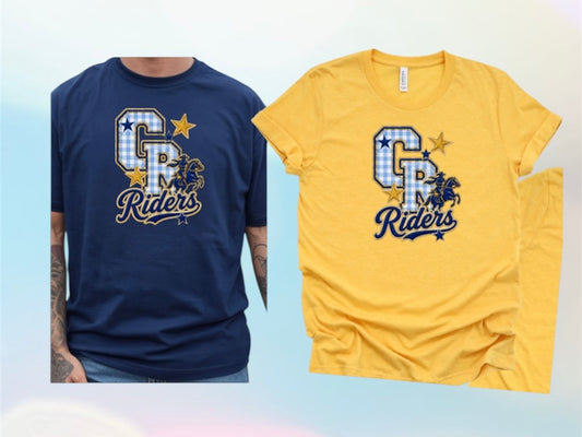 CR patch work tshirt
