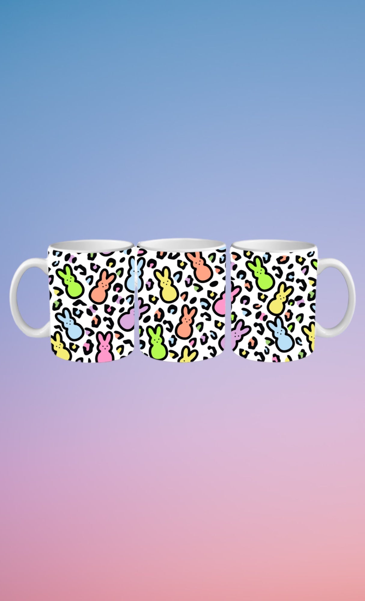 Colorful peeps coffee mug