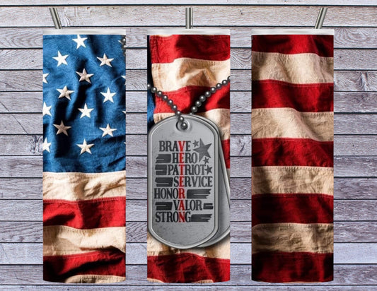 Veteran 20oz tumbler