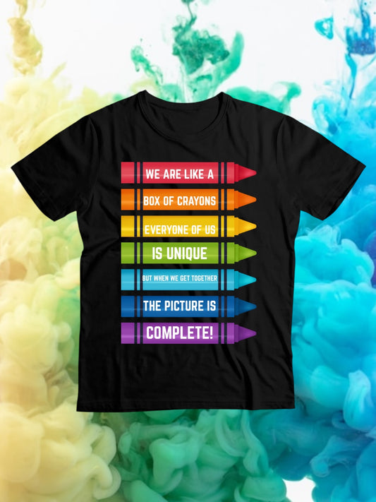 We are like a box of crayon tshirt