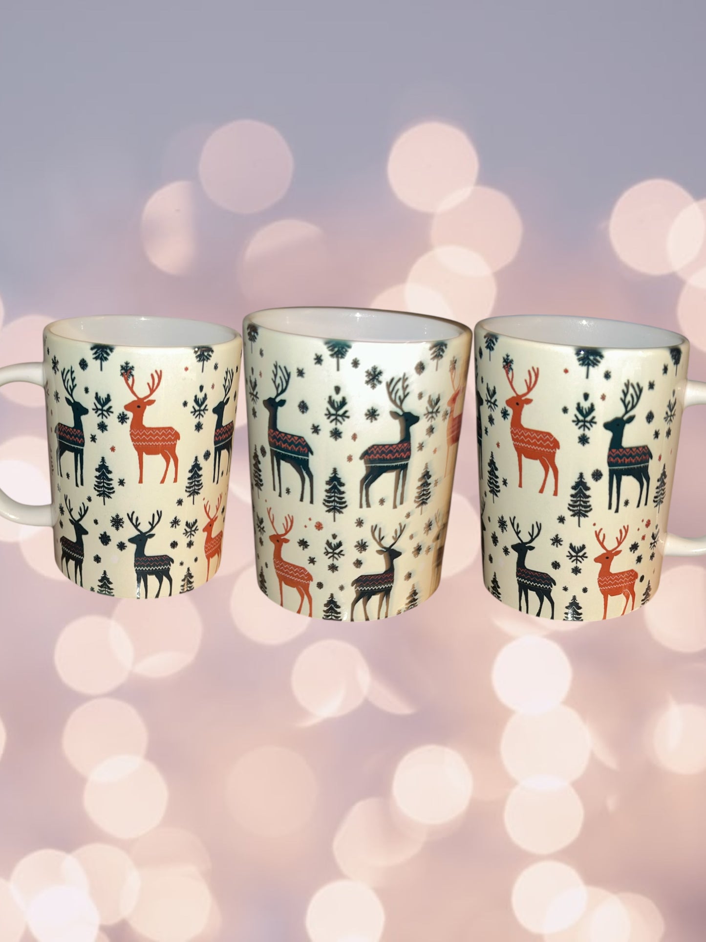 Christmas deer 15oz mug