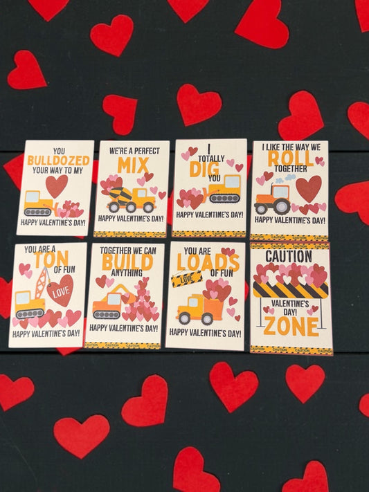 Construction valentines (set of 20)
