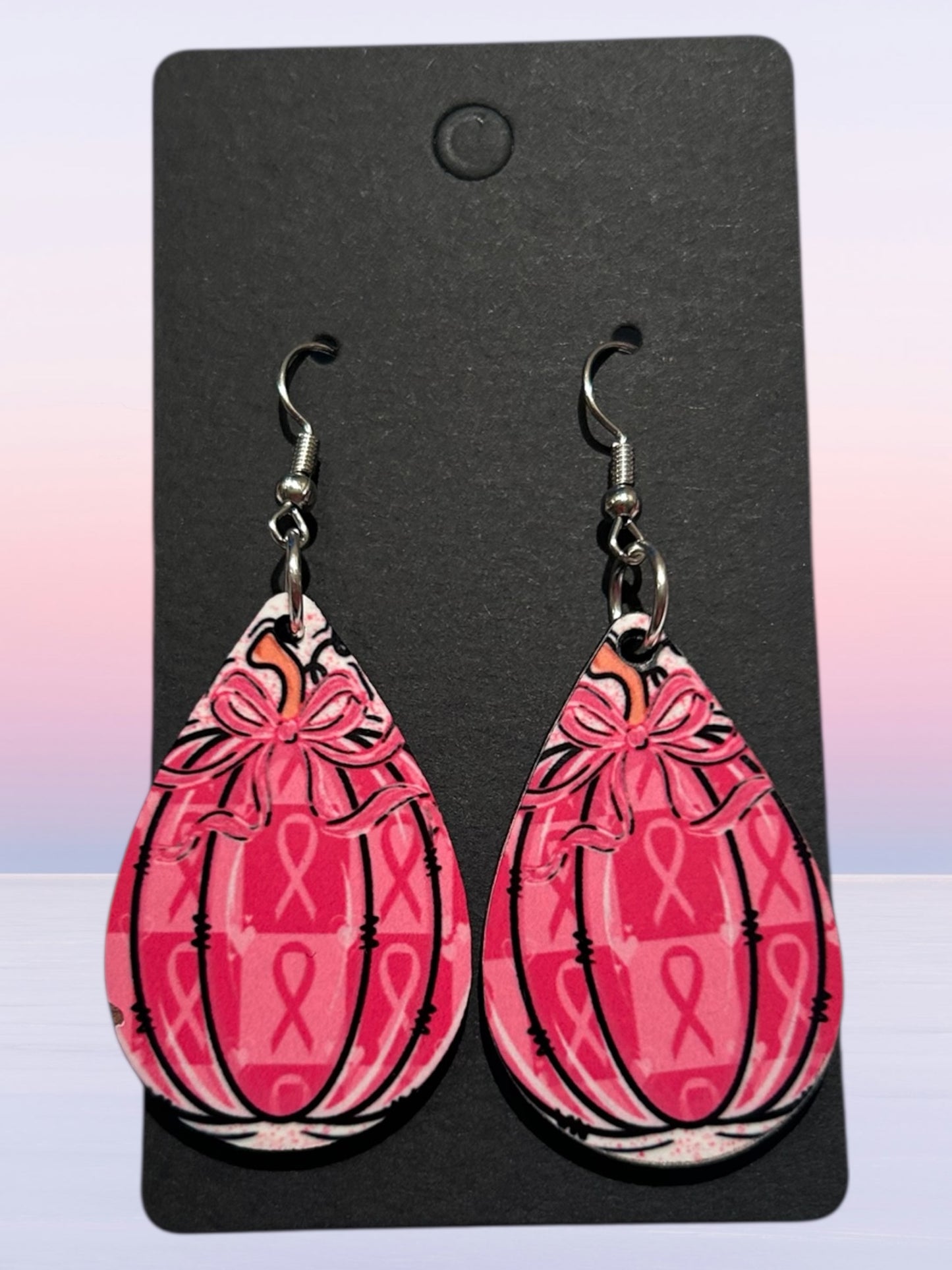 Cancer tear drop earrings