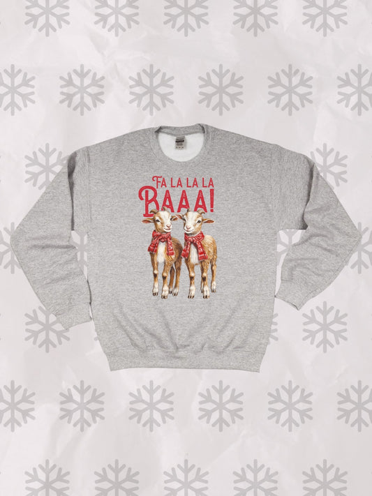 Fa la la la baaa crewneck