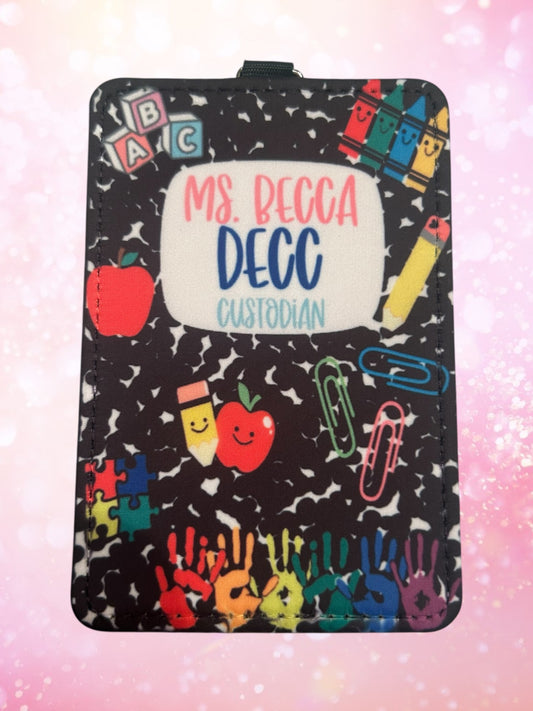 Custom Id badge holders