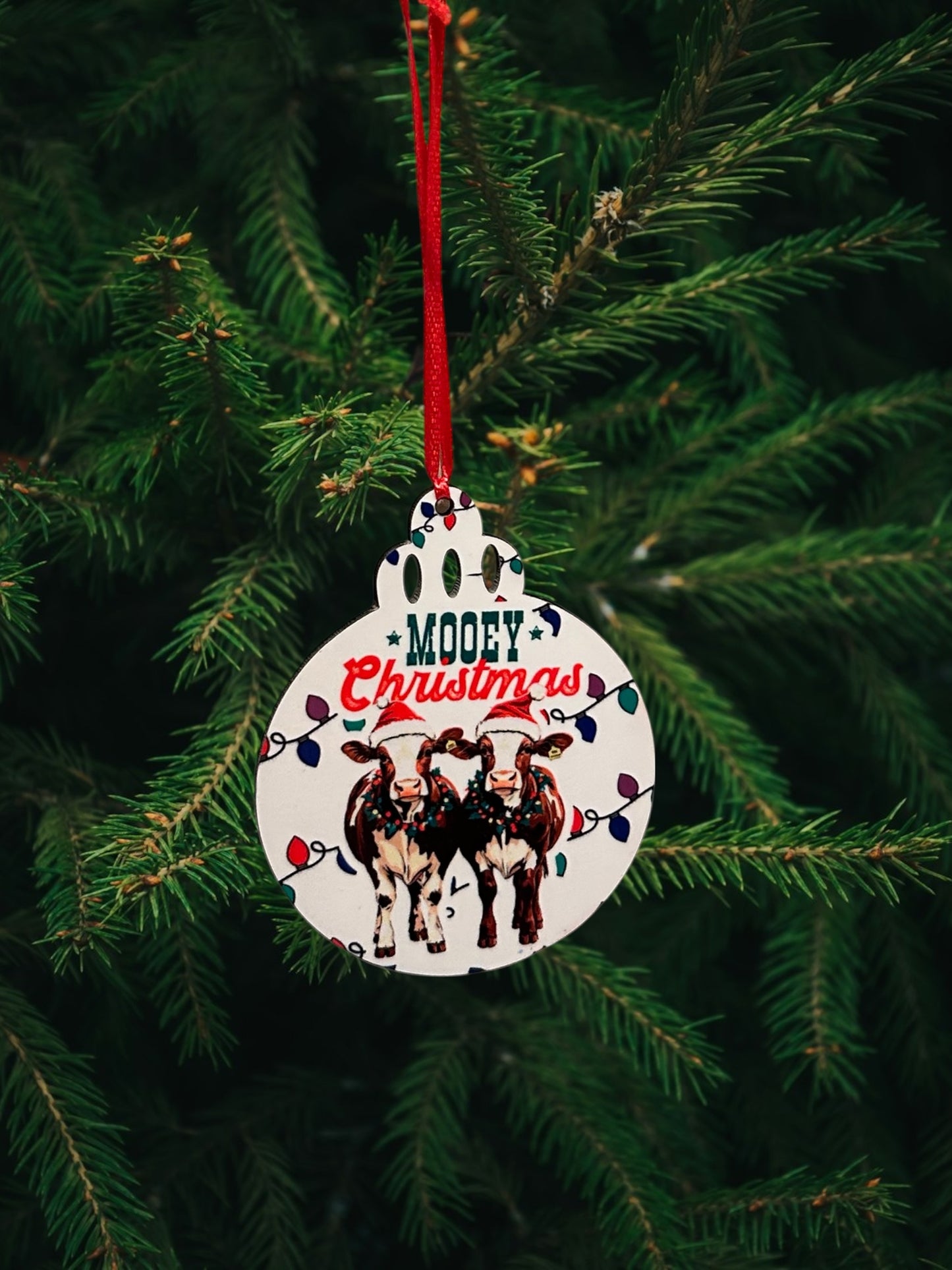 Mooey Christmas ornament