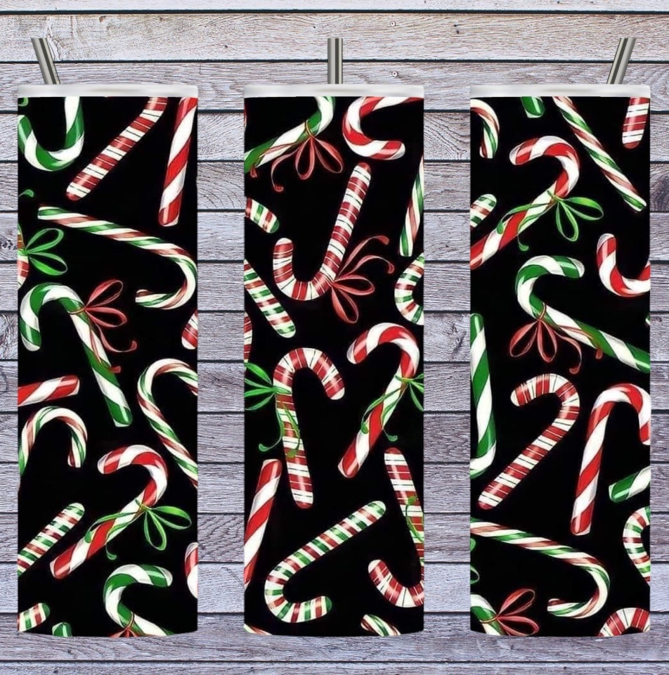 Candy canes 20oz tumbler