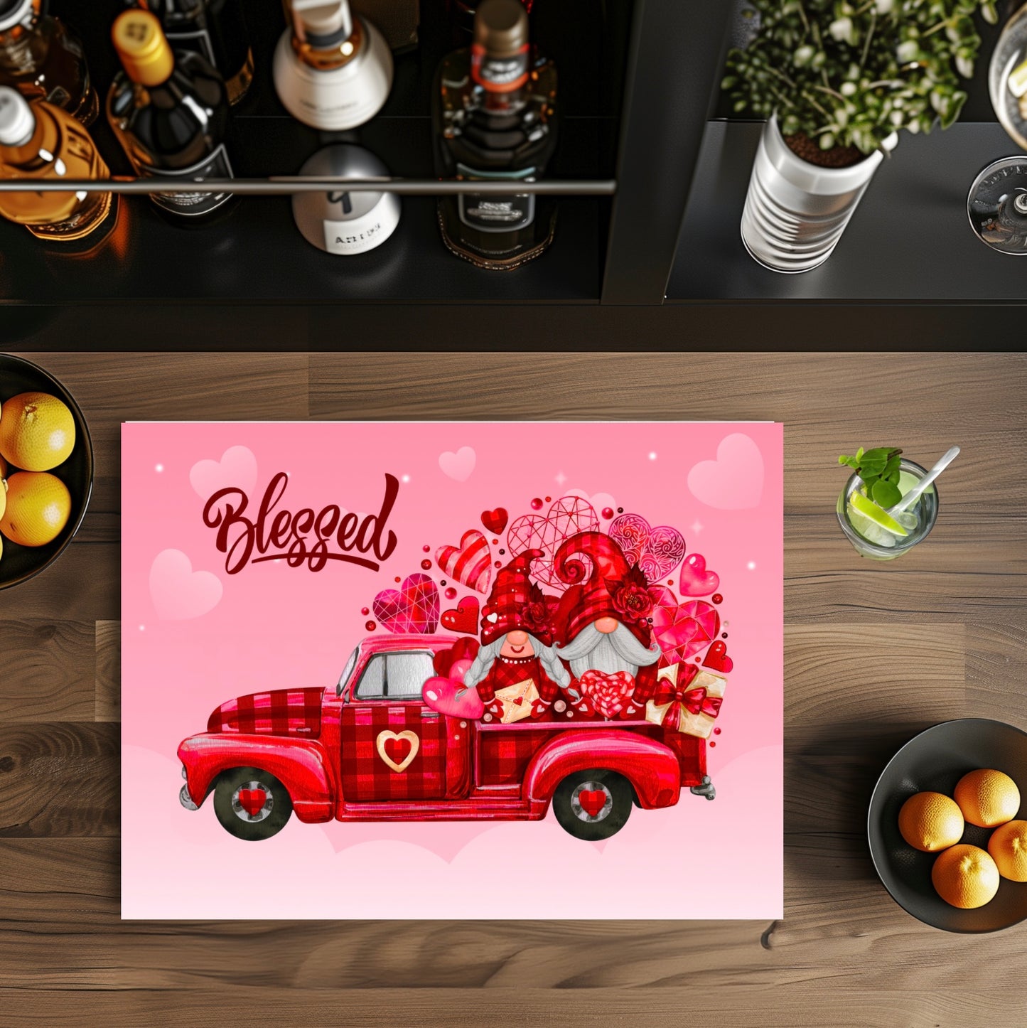Blessed truck 8x11 cutting board