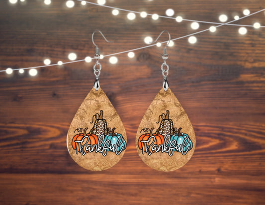 Thankful teardrop earrings