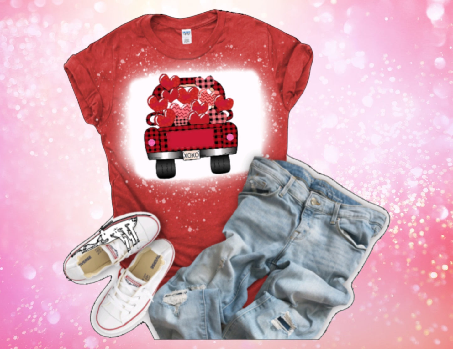 Valentines truck tshirt