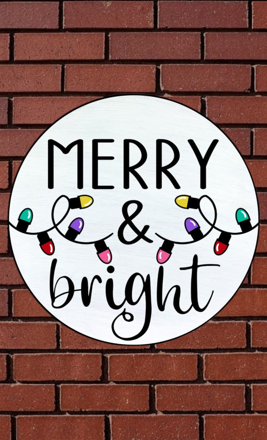 Merry & bright 10in round