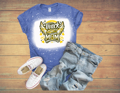 Airbrush track mom tshirt