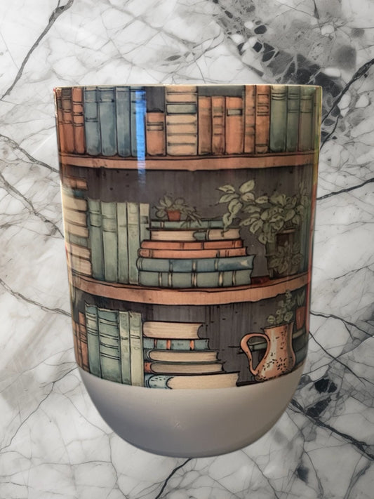 Books wine tumbler