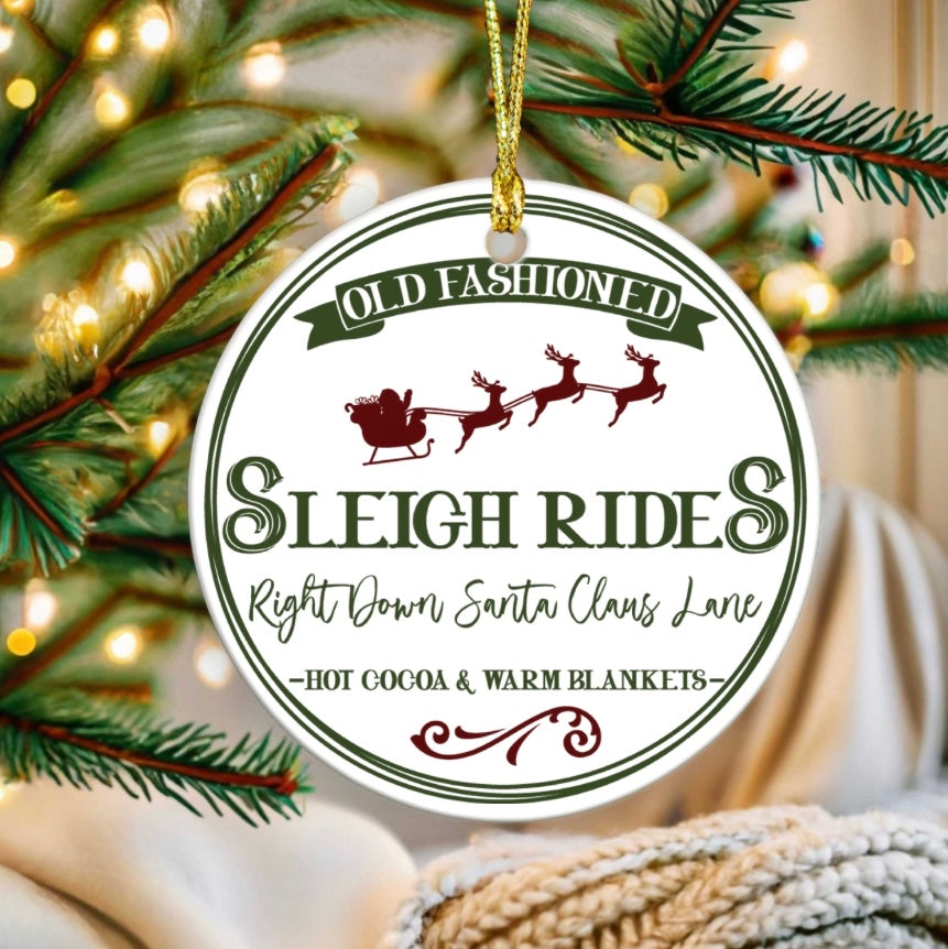 Sleigh rides ornament