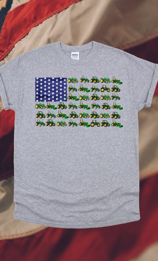 John Deere American flag tshirt