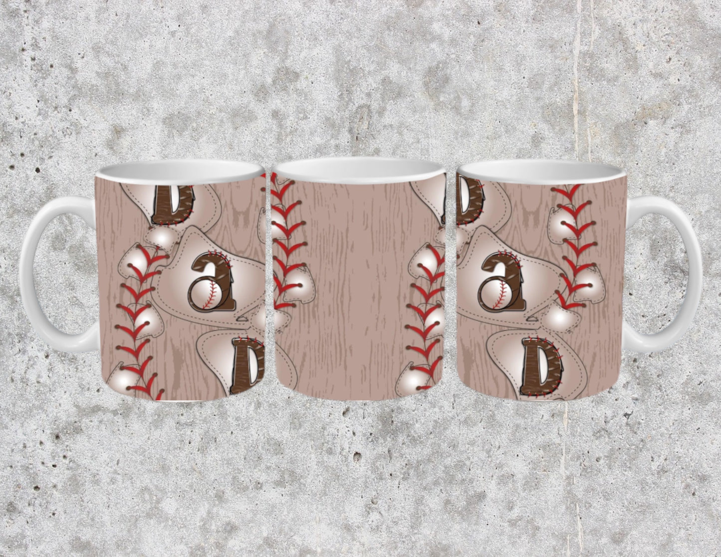 Baseball dad mug