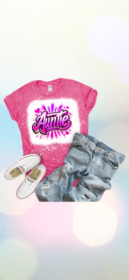 Airbrush auntie tshirt