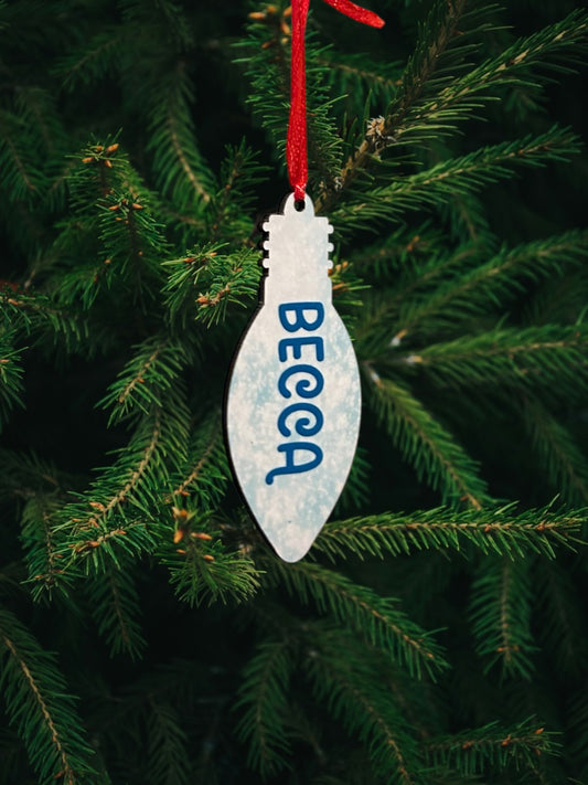 Custom bulb ornament