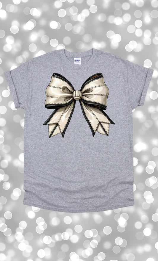 Volleyball bow tshirt